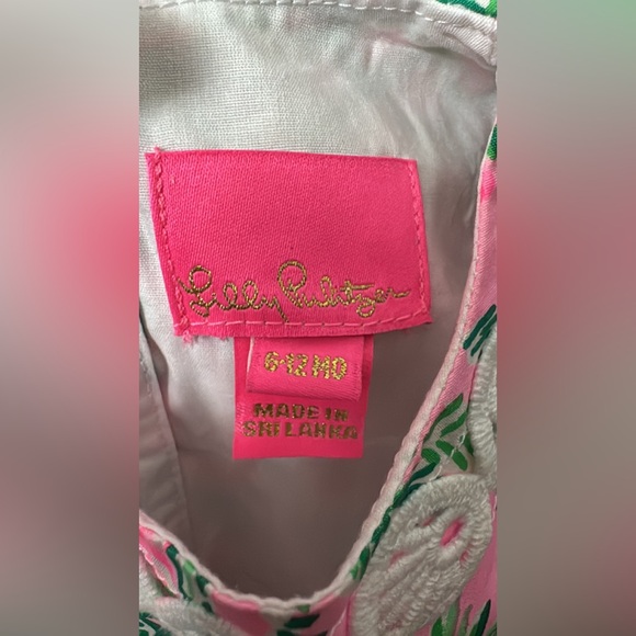 LILLY PULITZER MANDEVILLA BABY ALWAYS WORTH IT INFANT GIRLS DRESS Sz 6-12 months - Picture 6 of 6